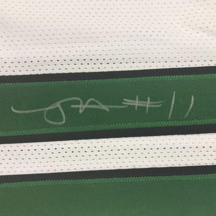 Framed Autographed/Signed Robby Anderson 33x42 New York 2019 White Football Jersey JSA COA