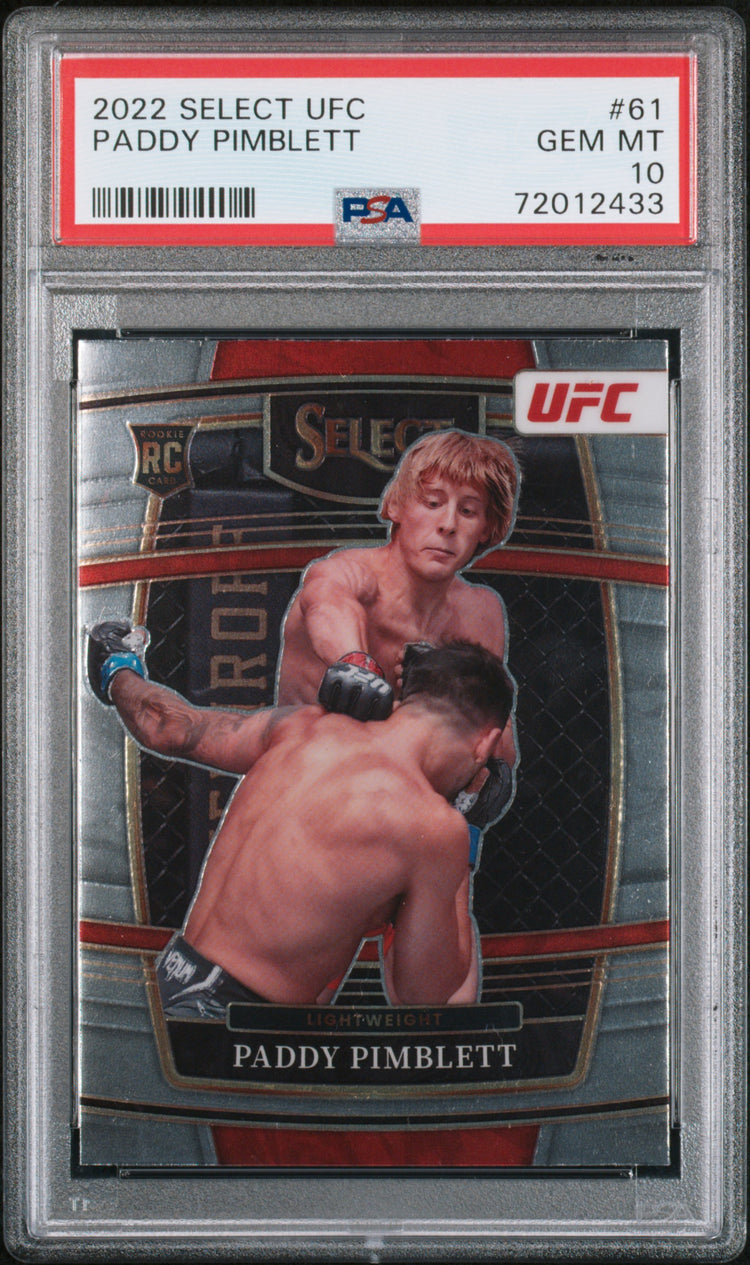 Graded 2022 Panini Select UFC Paddy Pimblett #61 Rookie RC UFC MMA Card PSA 10 Gem Mint