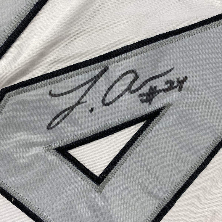 Framed Autographed/Signed Johnathan Abram 33x42 Las Vegas Oakland Color Rush Football Jersey JSA COA