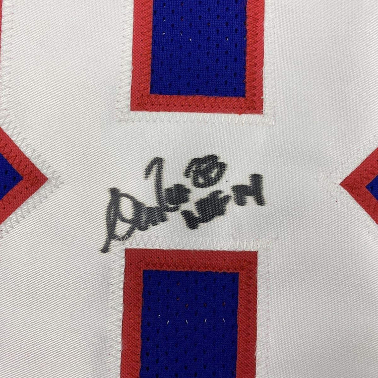 Framed Autographed/Signed Andre Reed HOF 14 33x42 Buffalo Blue Football Jersey PSA/DNA COA