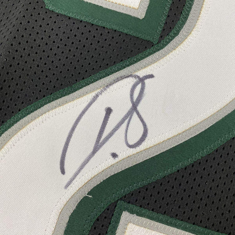 Framed Autographed/Signed Darius Slay Jr. 33x42 Philadelphia Black Football Jersey JSA COA