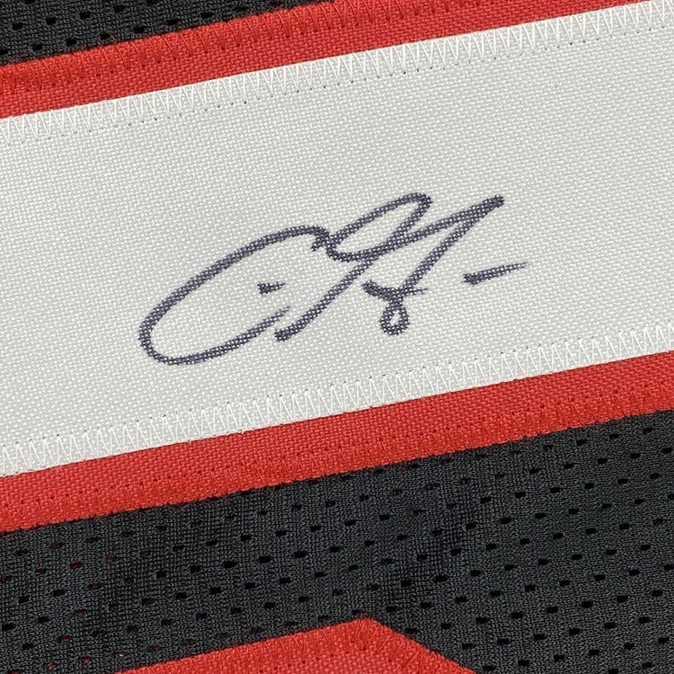 Framed Autographed/Signed Chris Godwin 33x42 Tampa Bay Pewter Football Jersey JSA COA