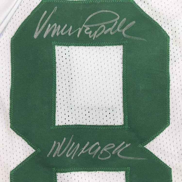 Framed Autographed/Signed Vince Papale"Invincible" 33x42 Philadelphia White Football Jersey JSA COA
