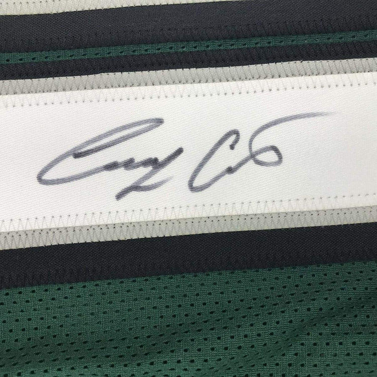 Autographed/Signed Corey Clement Philadelphia Green Football Jersey JSA COA
