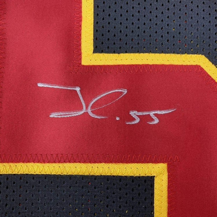 Framed Autographed/Signed Frank Clark 33x42 Kansas City Black Football Jersey PSA/DNA COA