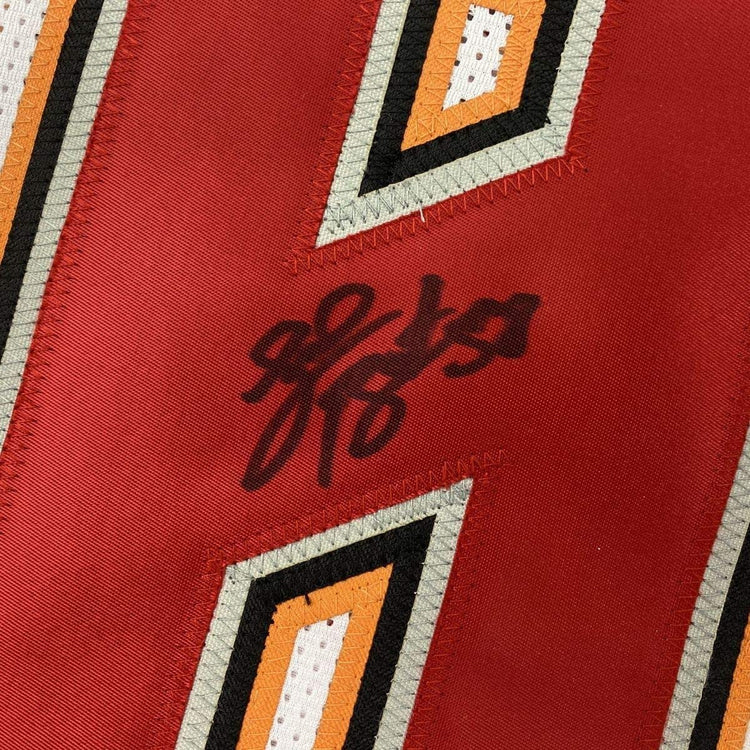 Framed Autographed/Signed Shaquil Barrett 33x42 Tampa Bay White Football Jersey PSA/DNA COA