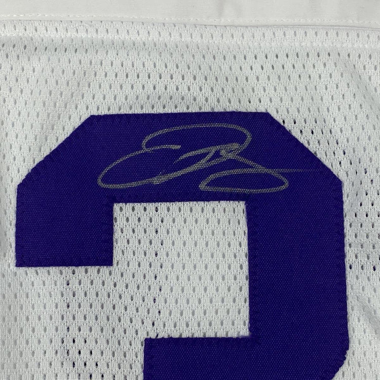 Framed Autographed/Signed Odell Beckham Jr. & Jarvis Landry 33x42 LSU White College Football Jersey JSA COA