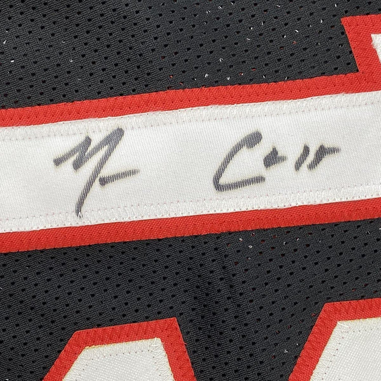 Framed Autographed/Signed Mario Chalmers 33x42 Miami Black Basketball Jersey JSA COA