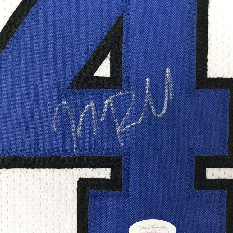Framed Autographed/Signed JJ J.J. Redick 33x42 Duke White College Basketball Jersey JSA COA