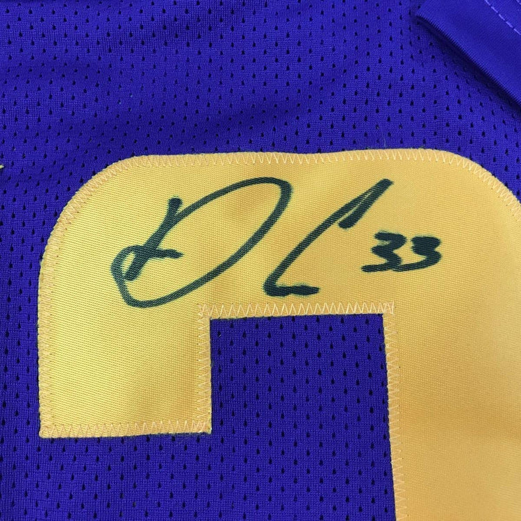 Framed Autographed/Signed Dalvin Cook 33x42 Minnesota Color Rush Football Jersey JSA COA