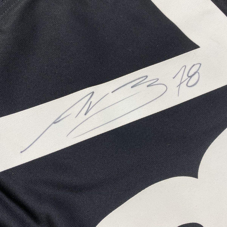 Framed Autographed/Signed Alejandro Villanueva 33x42 Pittsburgh Black Football Jersey PSA/DNA COA