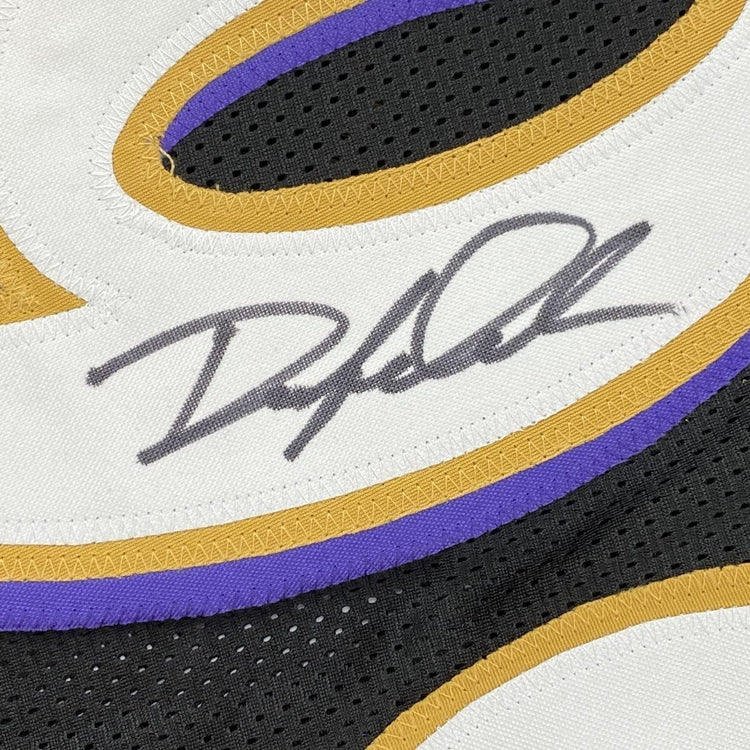 Framed Autographed/Signed Odafe Oweh 33x42 Baltimore Black Football Jersey JSA COA