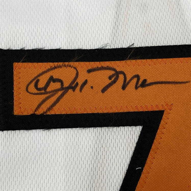 Autographed/Signed John Means Baltimore White Baseball Jersey Beckett BAS COA