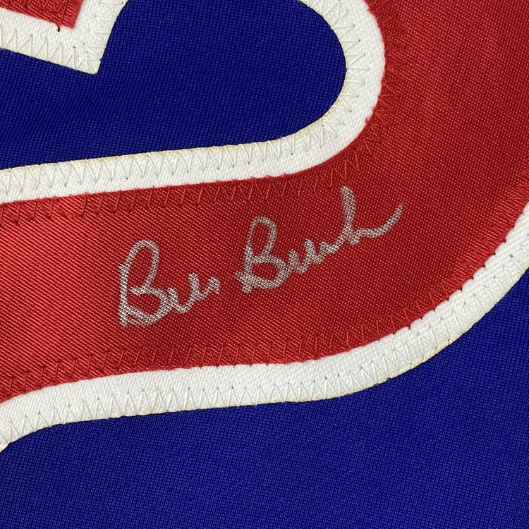 Autographed/Signed Bill Buckner Chicago Blue Baseball Jersey JSA COA