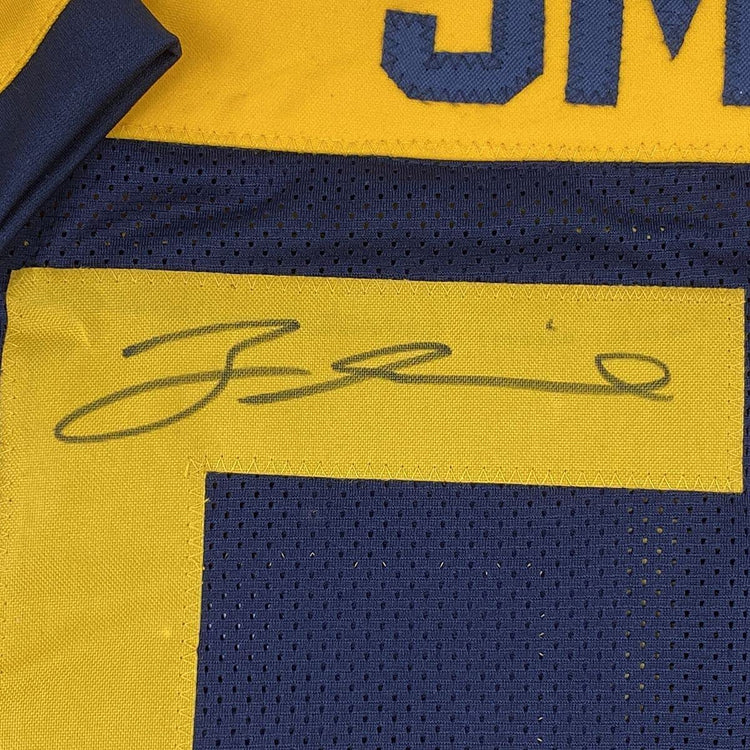 Framed Autographed/Signed Za'Darius Smith 33x42 Green Bay Retro Blue Football Jersey JSA COA