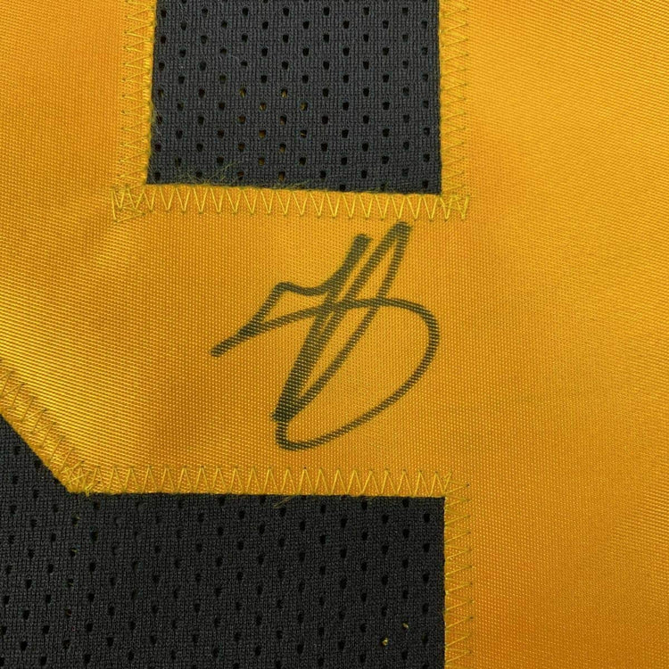 Framed Autographed/Signed Minkah Fitzpatrick 33x42 Pittsburgh Color Rush Football Jersey JSA COA