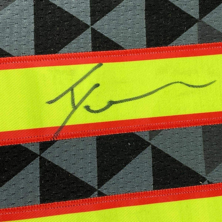 Framed Autographed/Signed Trae Young 33x42 Atlanta Black Basketball Jersey JSA COA