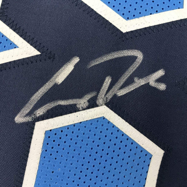 Framed Autographed/Signed Corey Davis 33x42 Tennessee 2018 Powder Blue Football Jersey JSA COA