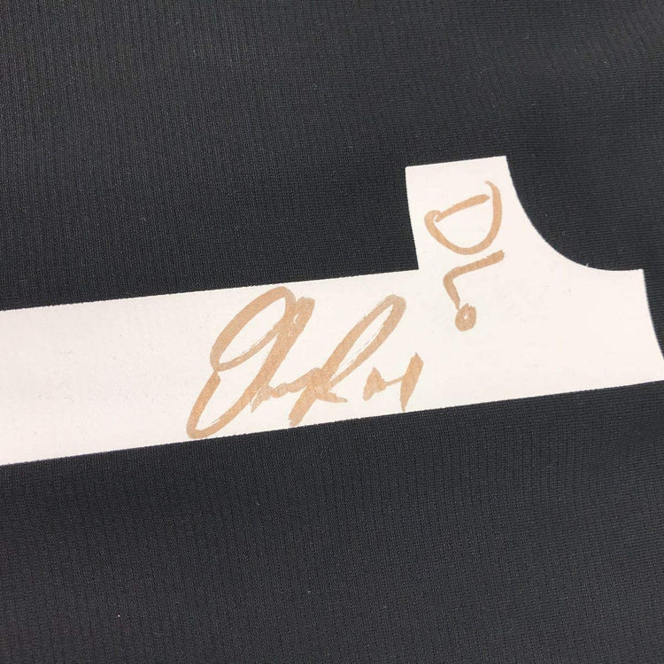 Autographed/Signed D'Angelo Russell DLo Brooklyn Black Basketball Jersey Athlete Holo COA