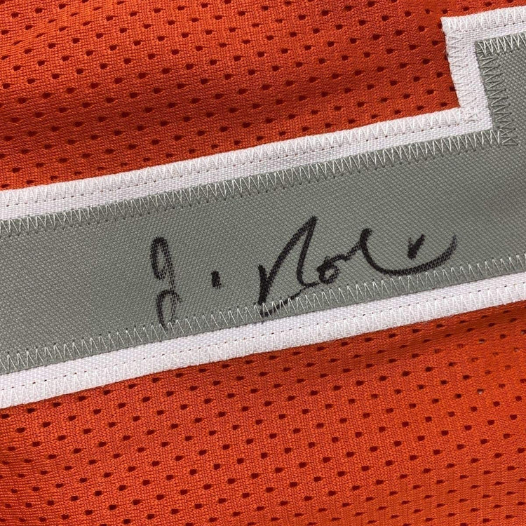 Framed Autographed/Signed Jim Boeheim 33x42 Syracuse Orange Coach College Basketball Jersey JSA COA