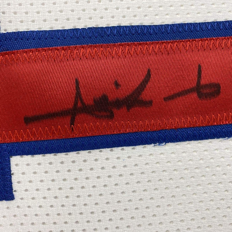 Autographed/Signed Isiah Thomas Detroit White Basketball Jersey Beckett BAS COA