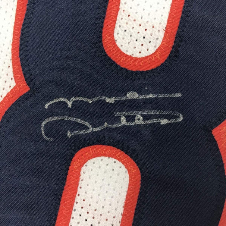 Framed Autographed/Signed Mike Ditka 33x42 Chicago White Football Jersey JSA COA