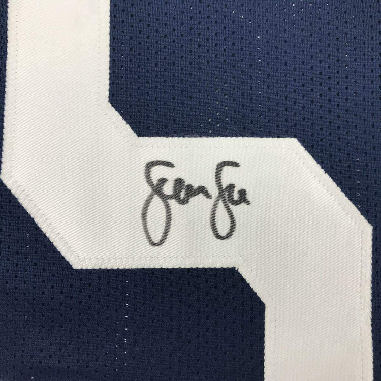 Framed Autographed/Signed Sean Lee 33x42 Dallas Thanksgiving Day Football Jersey JSA COA