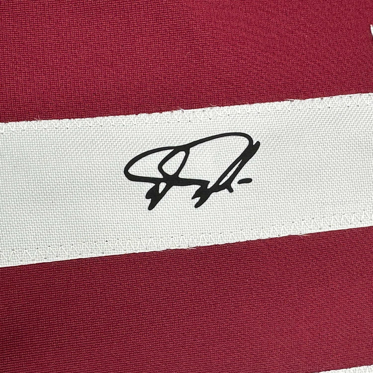 Framed Facsimile Autographed Darren Daulton 35x39 Philadelphia Maroon Reprint Laser Auto Baseball Jersey