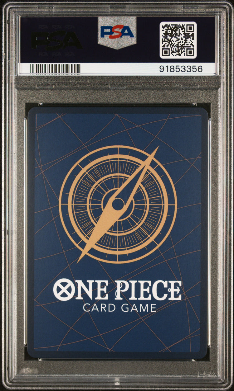 Graded 2024 One Piece OP07 JP Monkey D. Dragon #015 500 Years in the Future Trading Card Game PSA 10 Gem Mint