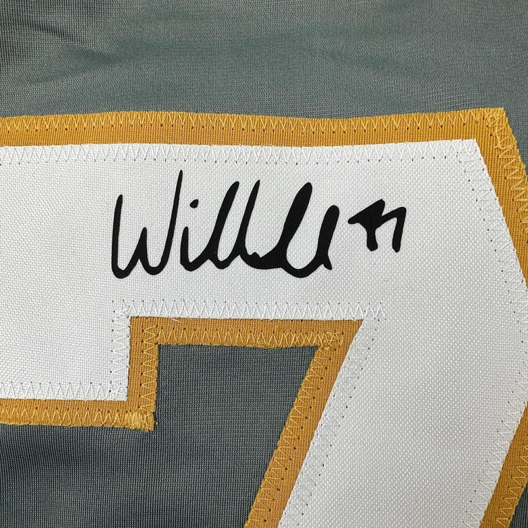 Framed Facsimile Autographed William Karlsson 35x39 Vegas Grey Reprint Laser Auto Hockey Jersey