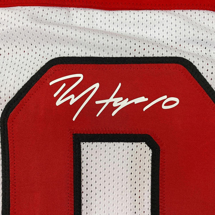 Framed Facsimile Autographed DeAndre Hopkins 35x39 Arizona White Reprint Laser Auto Football Jersey