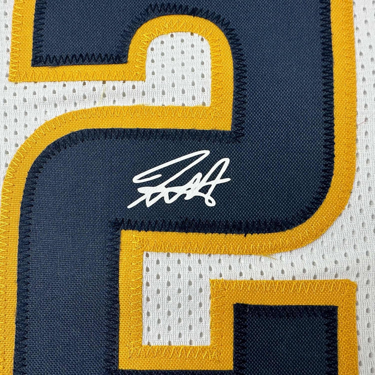 Framed Facsimile Autographed Jamal Murray 35x39 Denver White Reprint Laser Auto Basketball Jersey