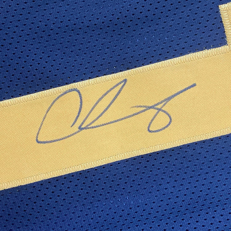 Framed Autographed/Signed Chase Claypool 35x39 Pittsburgh Color Rush Football Jersey Beckett BAS COA