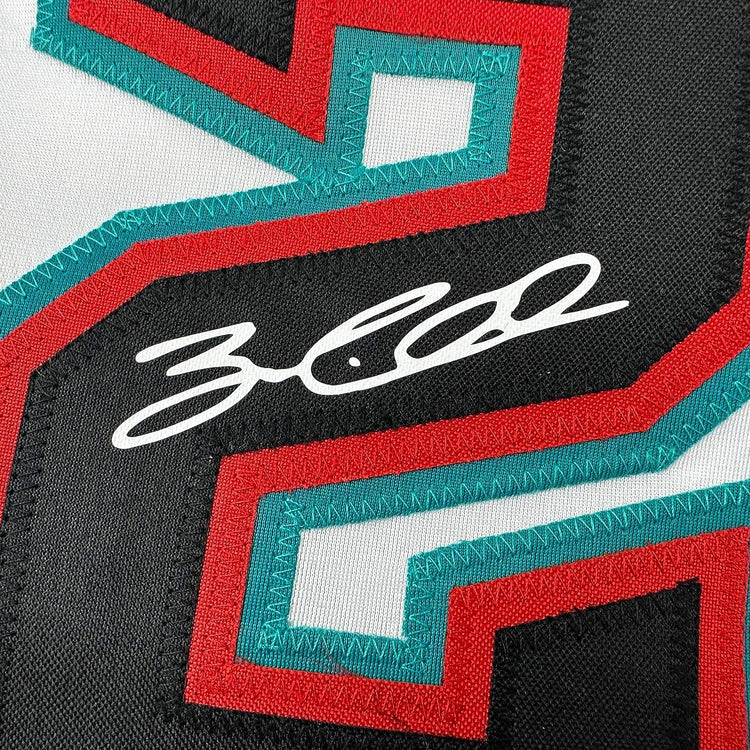 Framed Facsimile Autographed Zac Gallen 35x39 Arizona White Reprint Laser Auto Baseball Jersey