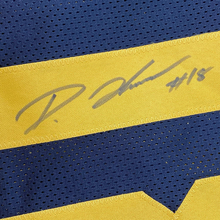 Framed Autographed/Signed Diontae Johnson 35x39 Pittsburgh Color Rush Football Jersey Beckett BAS COA