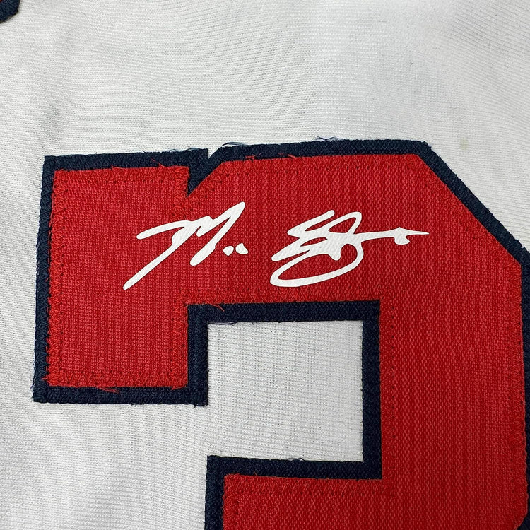 Framed Facsimile Autographed Max Scherzer 35x39 Washington White Reprint Laser Auto Baseball Jersey