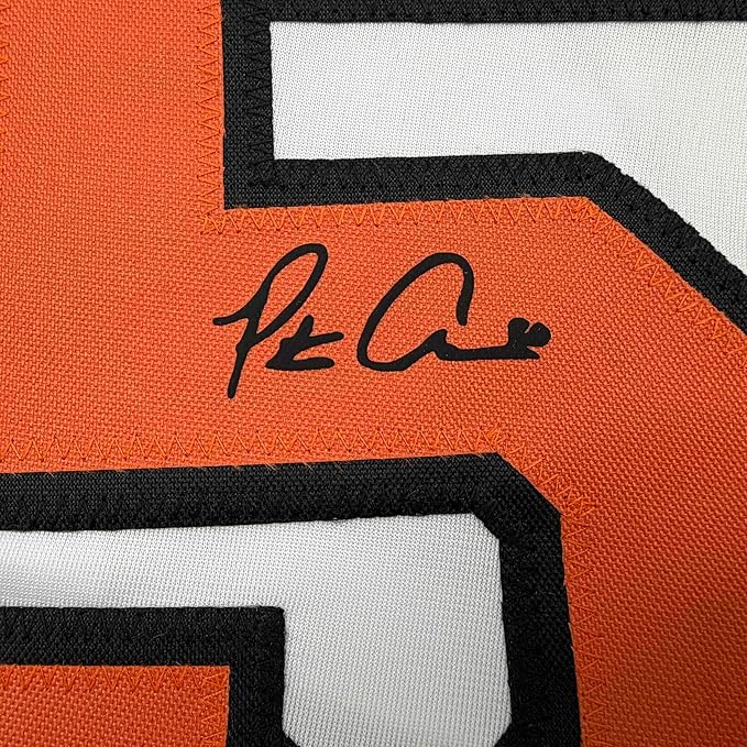 Framed Facsimile Autographed Pete Alonso 35x39 Baltimore White Reprint Laser Auto Baseball Jersey