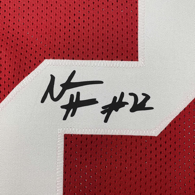 Framed Facsimile Autographed Najee Harris 35x39 Alabama Red Reprint Laser Auto College Football Jersey