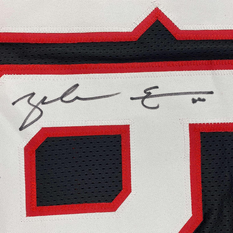 Framed Autographed/Signed Zach Ertz 35x39 Arizona Black Football Jersey JSA COA