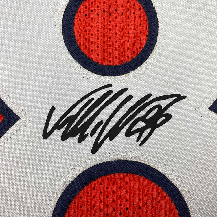 Framed Facsimile Autographed Von Miller 35x39 Denver Orange Reprint Laser Auto Football Jersey