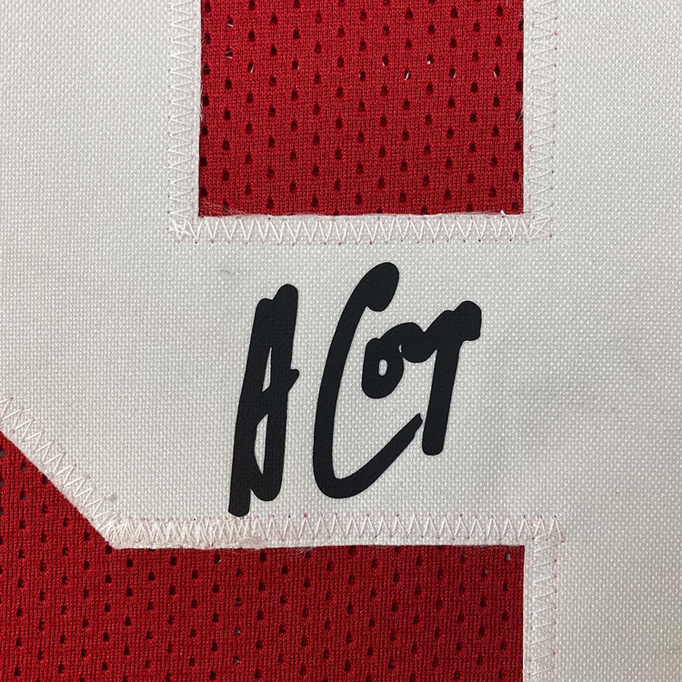 Framed Facsimile Autographed Amari Cooper 35x39 Alabama Red Reprint Laser Auto College Football Jersey Size Men's XL