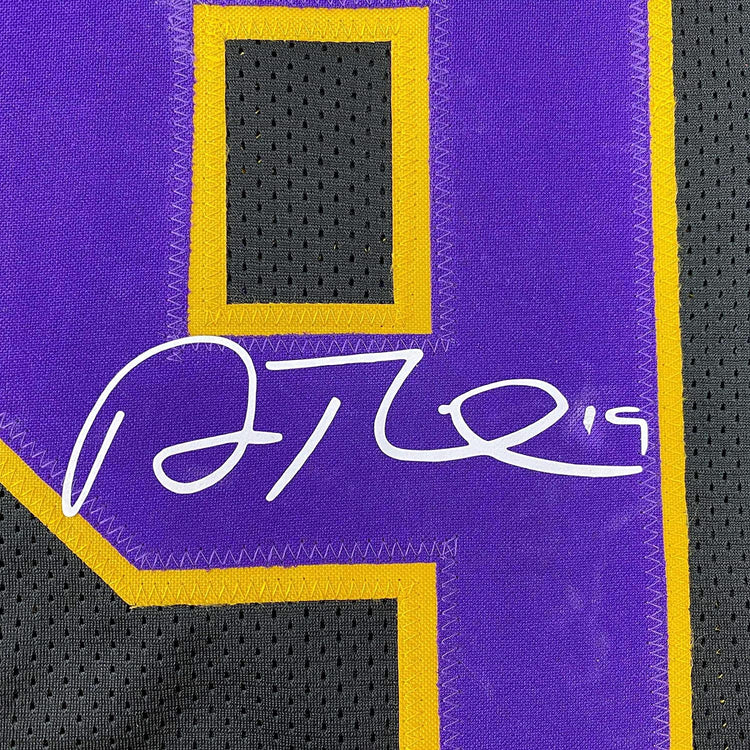 Framed Facsimile Autographed Adam Thielen Minnesota 35x39 State Black Reprint Laser Auto College Football Jersey Size Men's XL