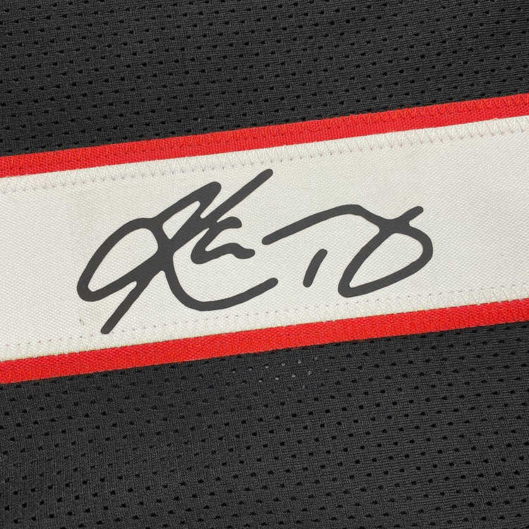 Framed Facsimile Autographed Kyler Murray 35x39 Arizona Black Reprint Laser Auto Football Jersey