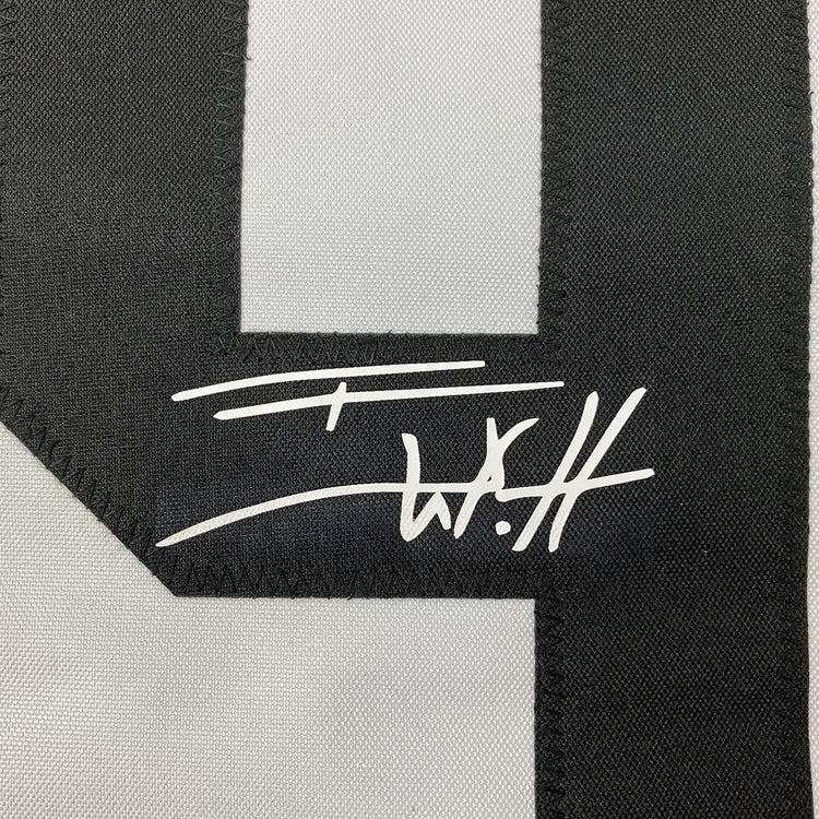 Framed Facsimile Autographed T.J. TJ Watt 35x39 Pittsburgh Bumble Bee Reprint Laser Auto Football Jersey