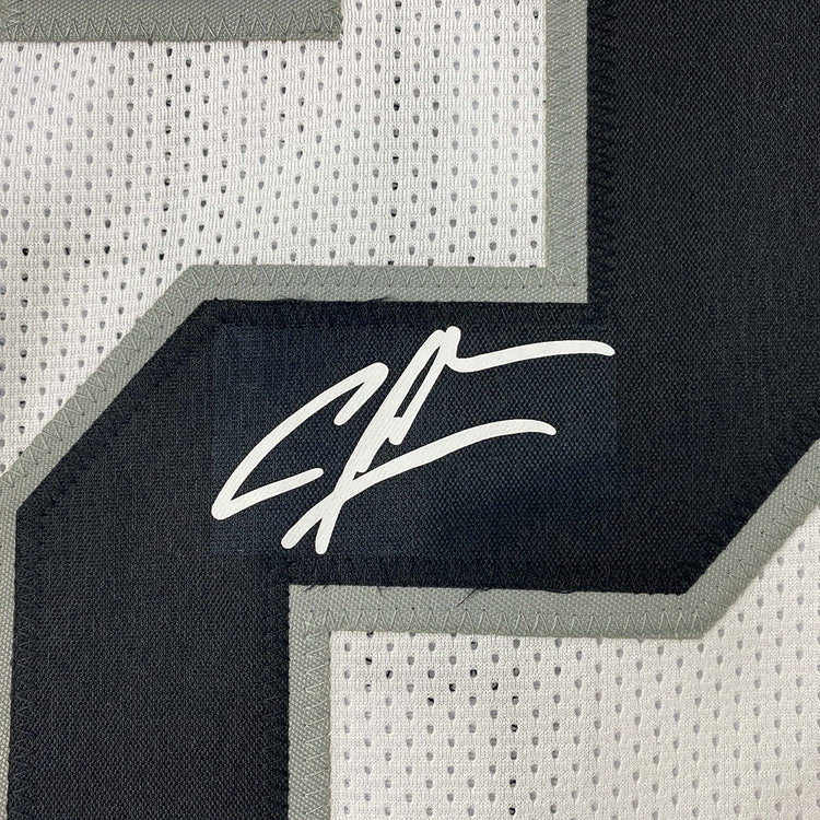 Framed Facsimile Autographed Charles Woodson 35x39 Oakland Las Vegas White Reprint Laser Auto Football Jersey Size Men's XL