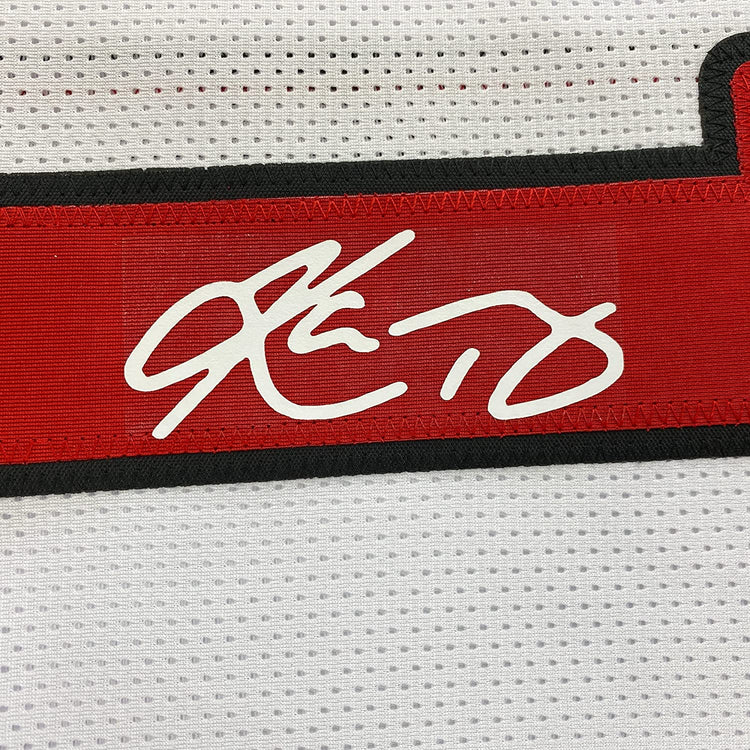Framed Facsimile Autographed Kyler Murray 35x39 Arizona White Reprint Laser Auto Football Jersey