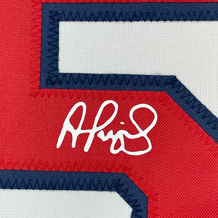 Framed Facsimile Autographed Albert Pujols 35x39 St. Louis White Reprint Laser Auto Baseball Jersey
