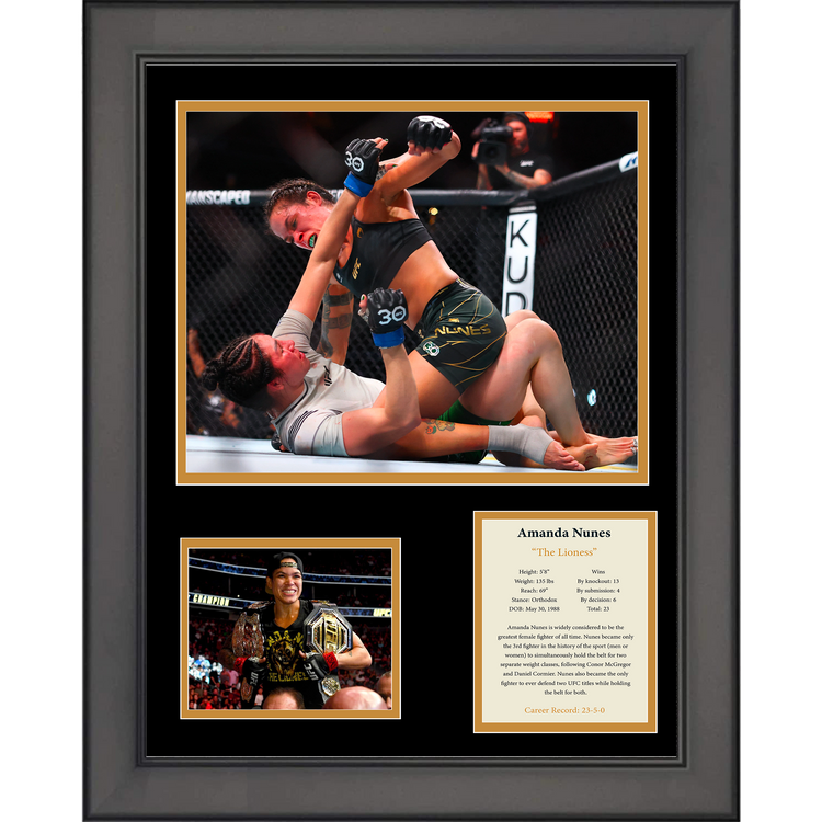 Framed Amanda Nunes UFC MMA 11"x14" Three Photo Collage