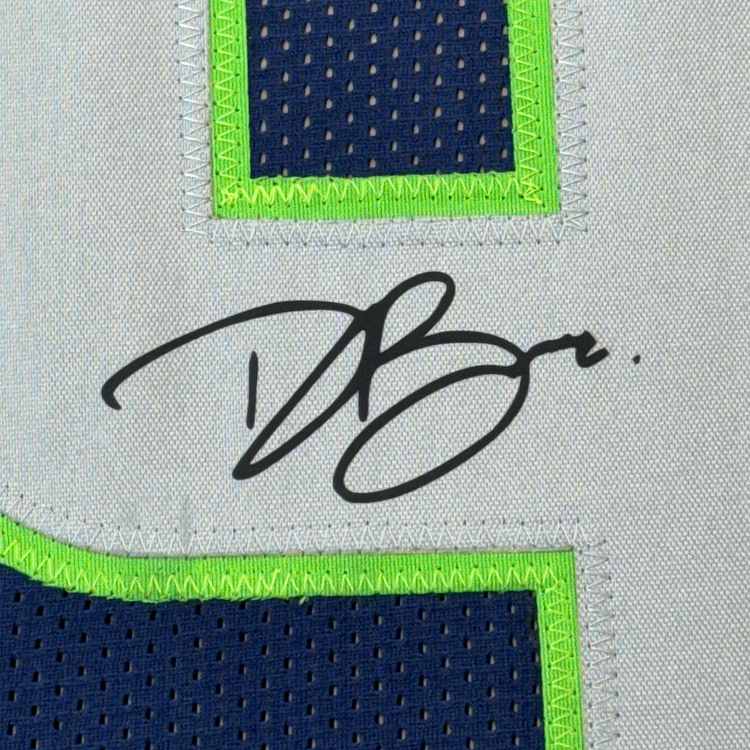 Framed Facsimile Autographed Doug Baldwin 35x39 Seattle Blue Reprint Laser Auto Football Jersey