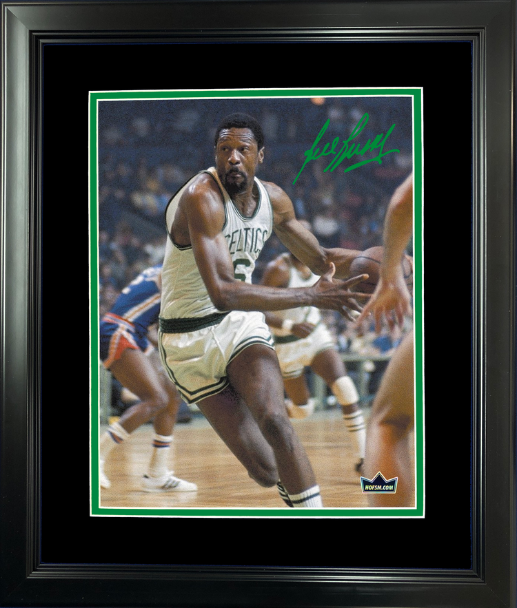 Framed Bill Russell Facsimile Laser Engraved Signature Auto 11"x14" Basketball Photo HOFSM Holo